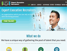Tablet Screenshot of expertexecutiverecruiters.com